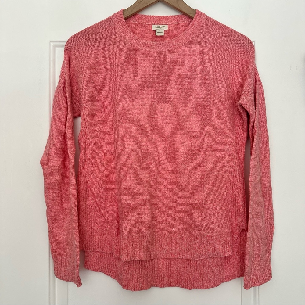 J. Crew Knit Crewneck Sweater in Pink XS
